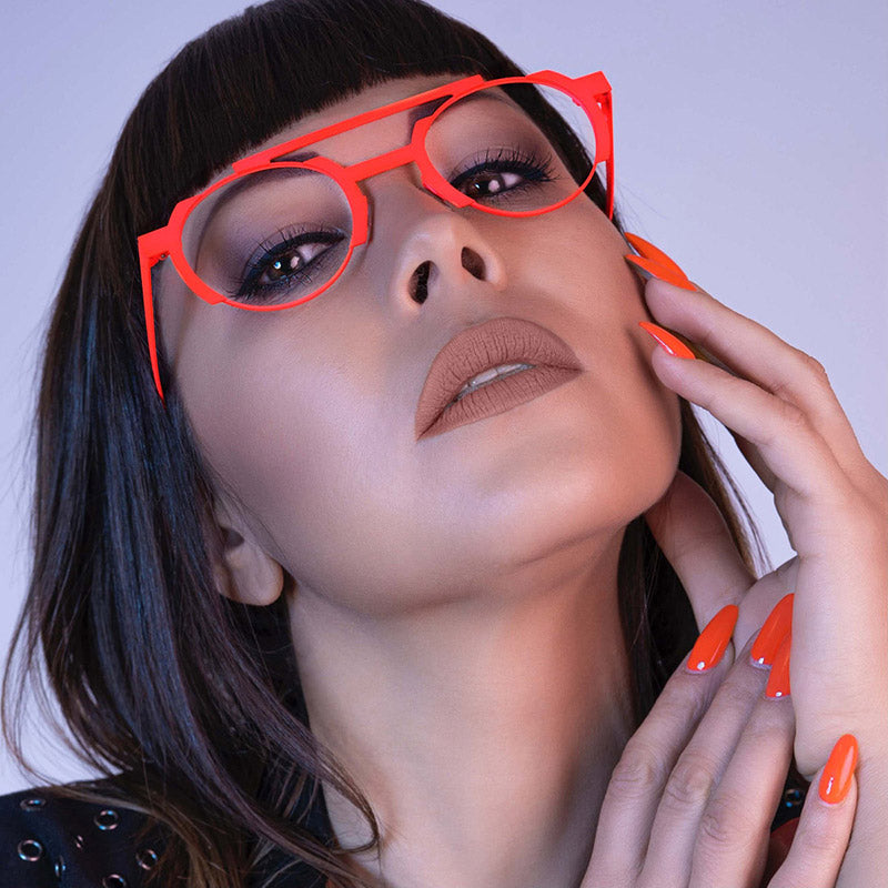 Sabine Be® Be Groovy Slim - Satin Neon Orange Eyeglasses