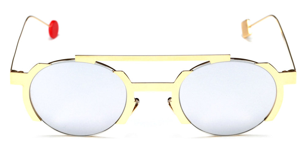 Sabine Be® Be Groovy Slim Sun - Polished Pale Gold / Polished Palladium Sunglasses