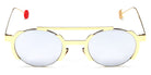 Sabine Be® Be Groovy Slim Sun - Polished Pale Gold / Polished Palladium Sunglasses