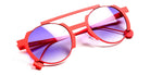 Sabine Be® Be Groovy Slim Sun - Satin Neon Orange Sunglasses