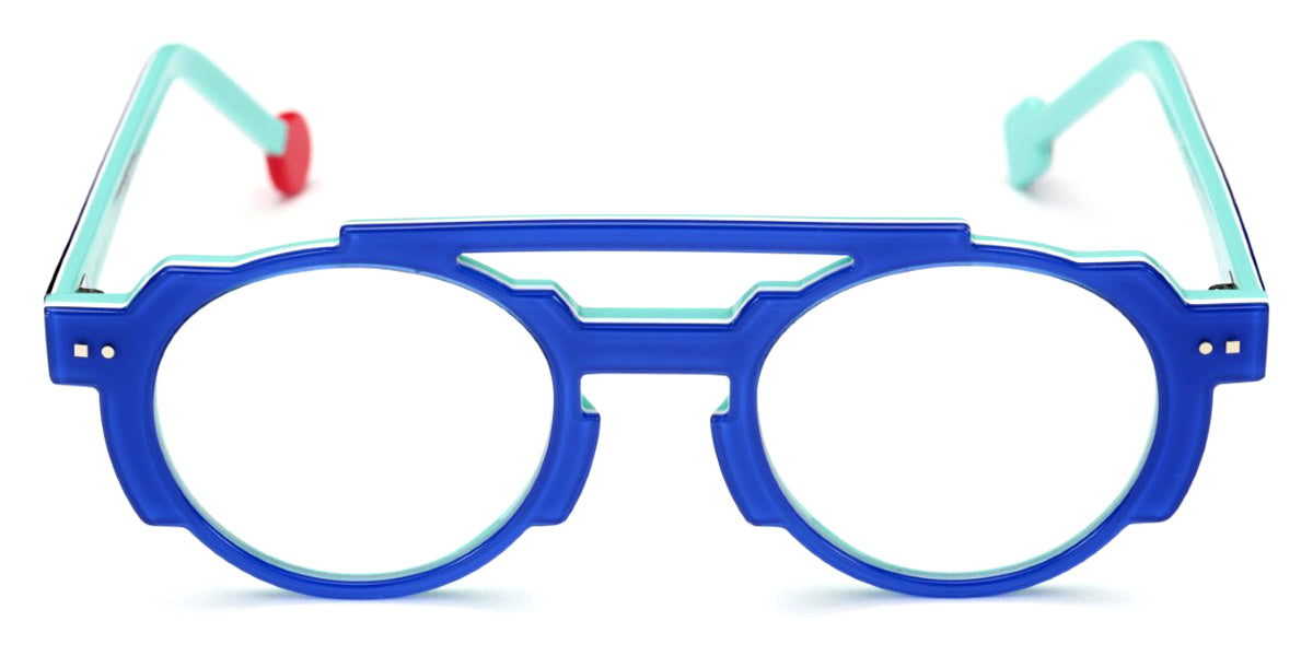 Sabine Be® Be Groovy Swell - Shiny Translucent Blue Klein / White / Shiny Turquoise Eyeglasses