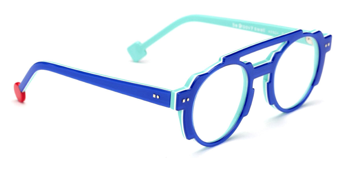 Sabine Be® Be Groovy Swell - Shiny Translucent Blue Klein / White / Shiny Turquoise Eyeglasses
