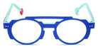 Sabine Be® Be Groovy Swell - Shiny Translucent Blue Klein / White / Shiny Turquoise Eyeglasses