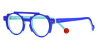 Sabine Be® Be Groovy Swell - Shiny Translucent Blue Klein / White / Shiny Turquoise Eyeglasses