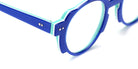 Sabine Be® Be Groovy Swell - Shiny Translucent Blue Klein / White / Shiny Turquoise Eyeglasses