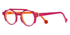 Sabine Be® Be Groovy Swell - Shiny Translucent Fichsia / White / Shiny Orange Eyeglasses