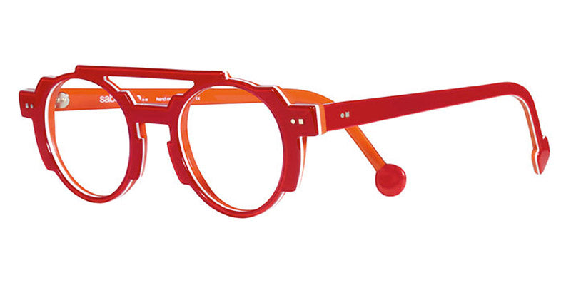 Sabine Be® Be Groovy Swell - Shiny Translucent Red / White / Shiny Orange Eyeglasses