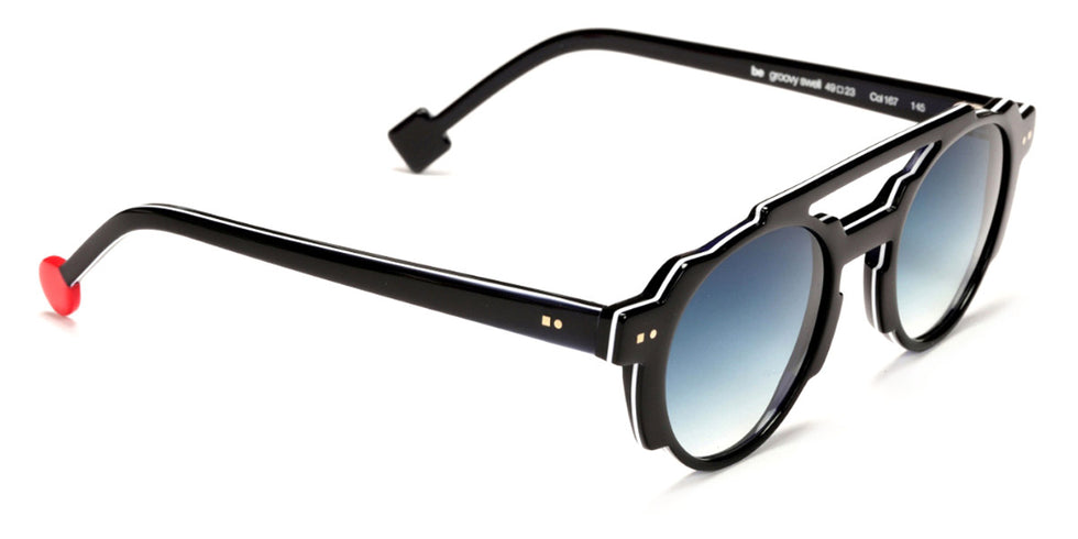 Sabine Be® Be Groovy Swell Sun - Shiny Midnight Blue / White / Shiny Navy Blue Sunglasses