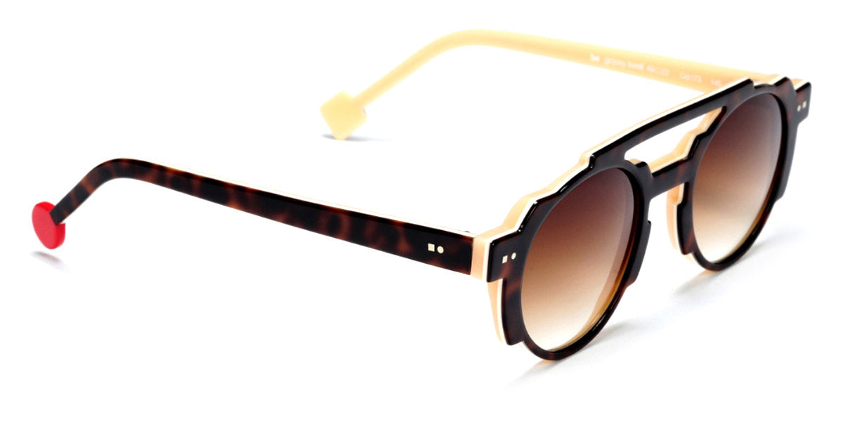 Sabine Be® Be Groovy Swell Sun - Shiny Auburn Tortoise / White / Shiny Peach Sunglasses