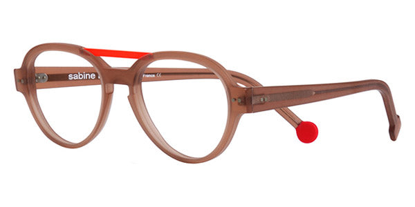 Sabine Be® Be Hype - Beige Translucent Matte / Orange Shiny Satin Eyeglasses
