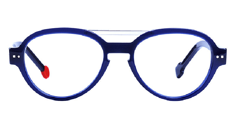 Sabine Be® Be Hype - Shiny Navy Blue / Polished Palladium Eyeglasses