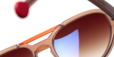 Sabine Be® Be Hype Sun - Beige Translucent Matte / Orange Shiny Satin Sunglasses