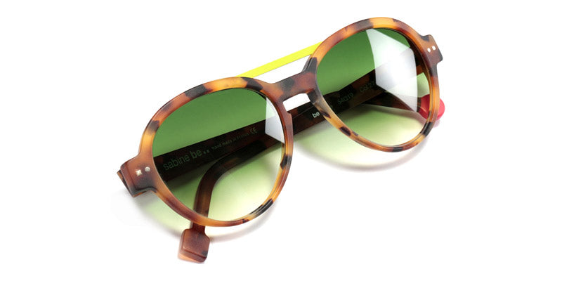 Sabine Be® Be Hype Sun - Matte Fawn Tortoise / Neon Yellow Sunglasses