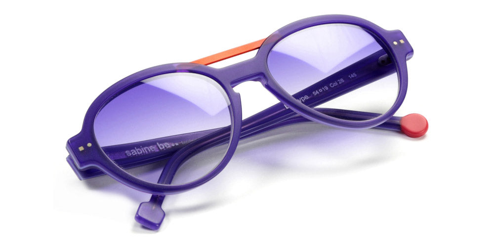 Sabine Be® Be Hype Sun - Matte Purple / Satin Neon Orange Sunglasses