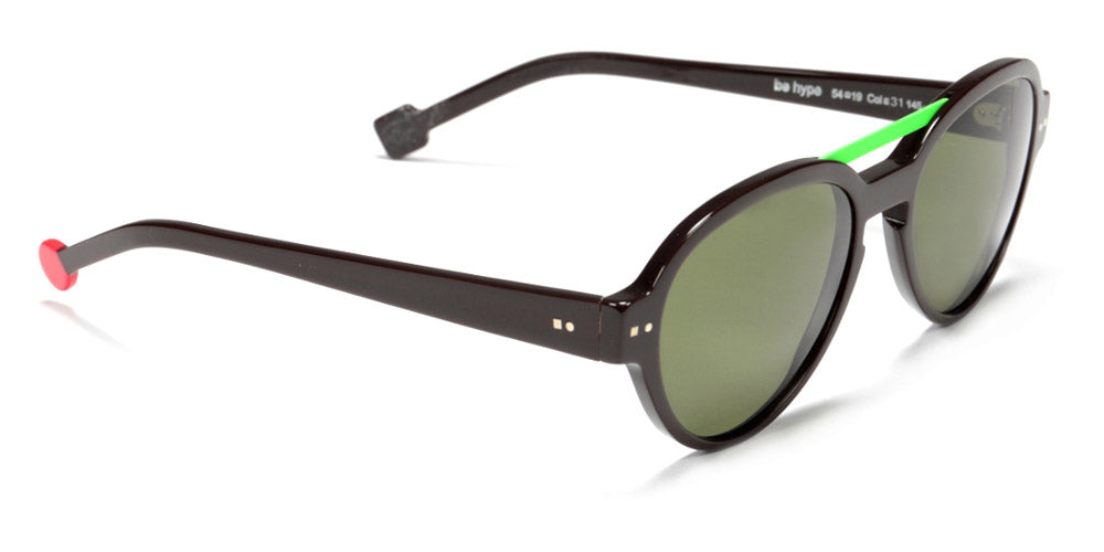 Sabine Be® Be Hype Sun - Shiny Dark Choco Brown / Polished Palladium Sunglasses