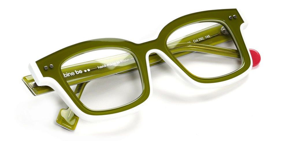 Sabine Be® Be Idol Line - Shiny Translucent Light Green / White / Shiny Translucent Light Green / White Eyeglasses