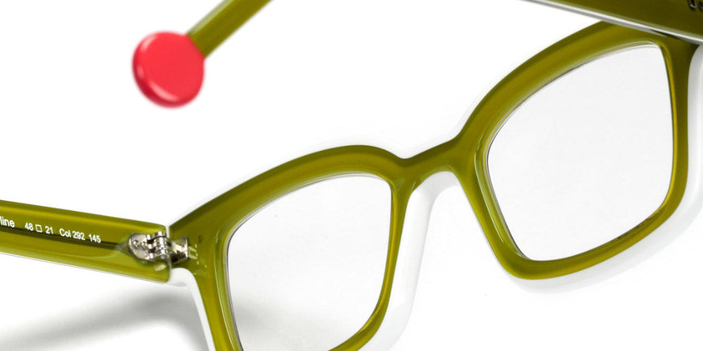 Sabine Be® Be Idol Line - Shiny Translucent Light Green / White / Shiny Translucent Light Green / White Eyeglasses