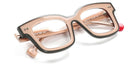Sabine Be® Be Idol Line - Shiny Translucent Nude / White / Shiny Translucent Nude / Shiny Gray Eyeglasses