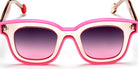 Sabine Be® Be Idol Line Sun - Shiny Nude / Shiny Neon Pink Sunglasses
