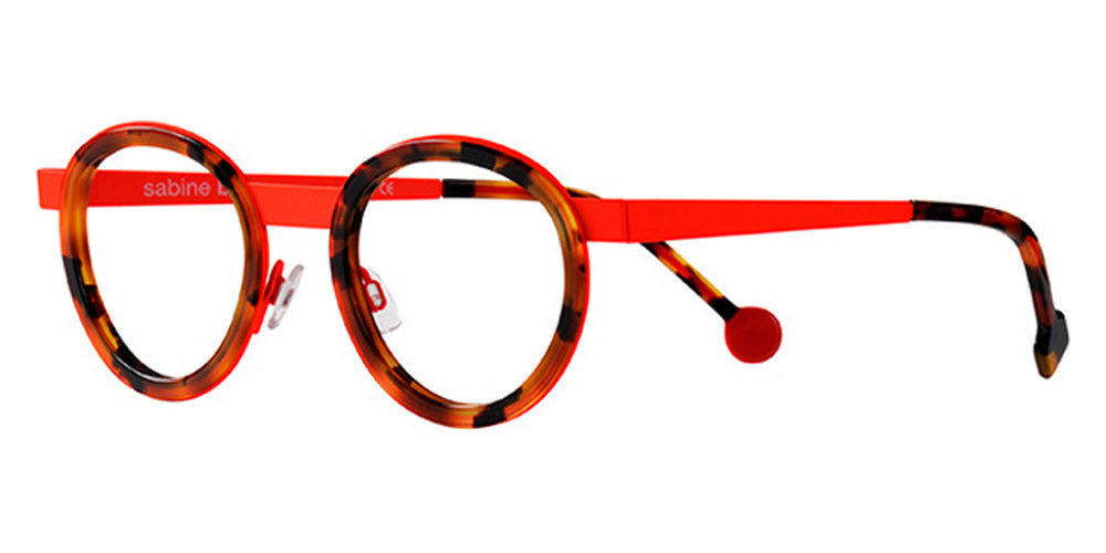 Sabine Be® Be Lucky - Shiny Fawn Tortoise / Satin Neon Orange Eyeglasses