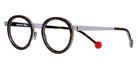 Sabine Be® Be Lucky - Shiny Dark Tortoise / White / Shiny Dark Tortoise / Polished Ruthenium Eyeglasses