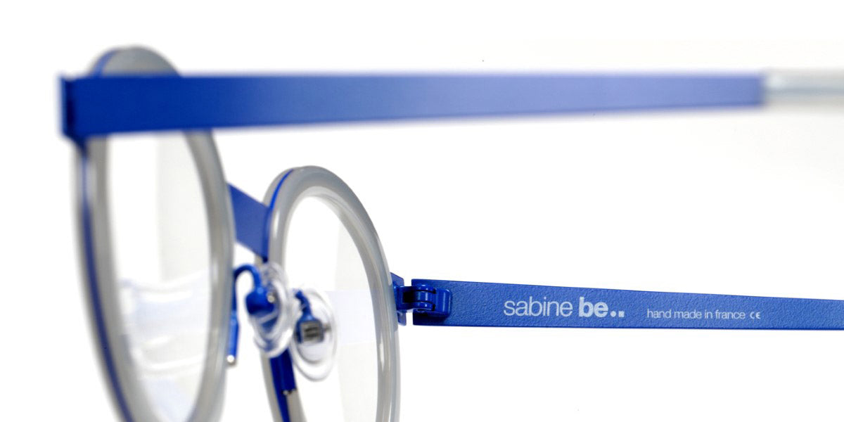 Sabine Be® Be Lucky - Shiny Pearl Gray / Satin Majorelle Blue Eyeglasses
