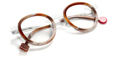 Sabine Be® Be Lucky - Shiny Vintage Horn / Satin White Eyeglasses