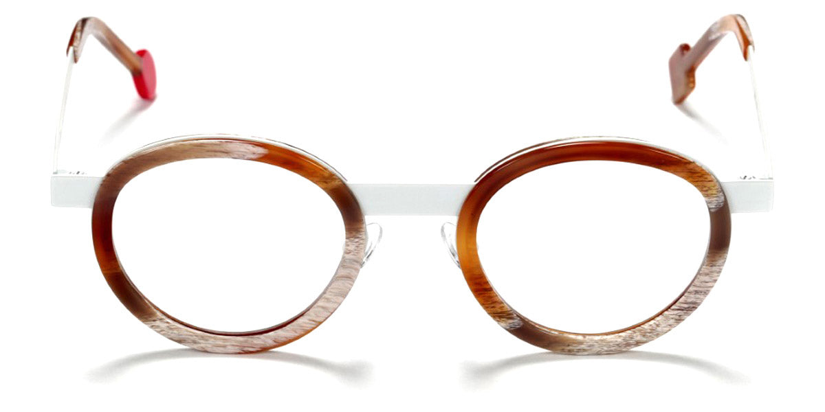 Sabine Be® Be Lucky - Shiny Vintage Horn / Satin White Eyeglasses