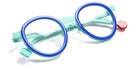 Sabine Be® Be Lucky - Translucent Majorelle Blue Glossy Turquoise White / Satin Turquoise Eyeglasses