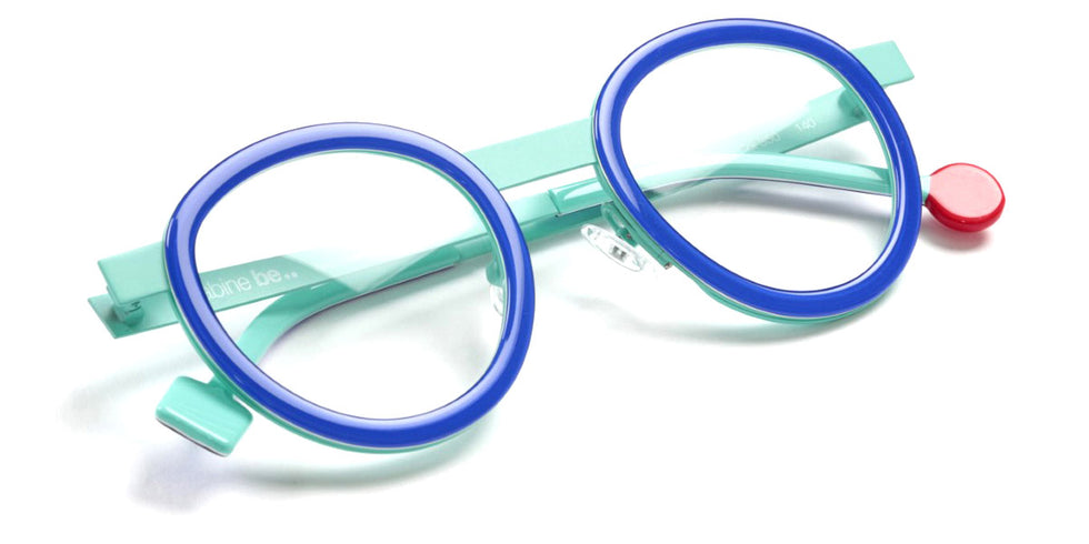 Sabine Be® Be Lucky - Translucent Majorelle Blue Glossy Turquoise White / Satin Turquoise Eyeglasses