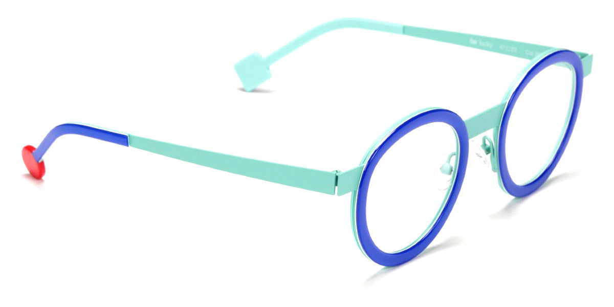 Sabine Be® Be Lucky - Translucent Majorelle Blue Glossy Turquoise White / Satin Turquoise Eyeglasses