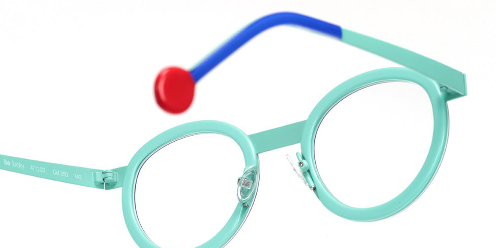 Sabine Be® Be Lucky - Translucent Majorelle Blue Glossy Turquoise White / Satin Turquoise Eyeglasses