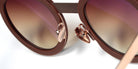 Sabine Be® Be Lucky Sun - Matte Brown / Polished Rose Gold Sunglasses