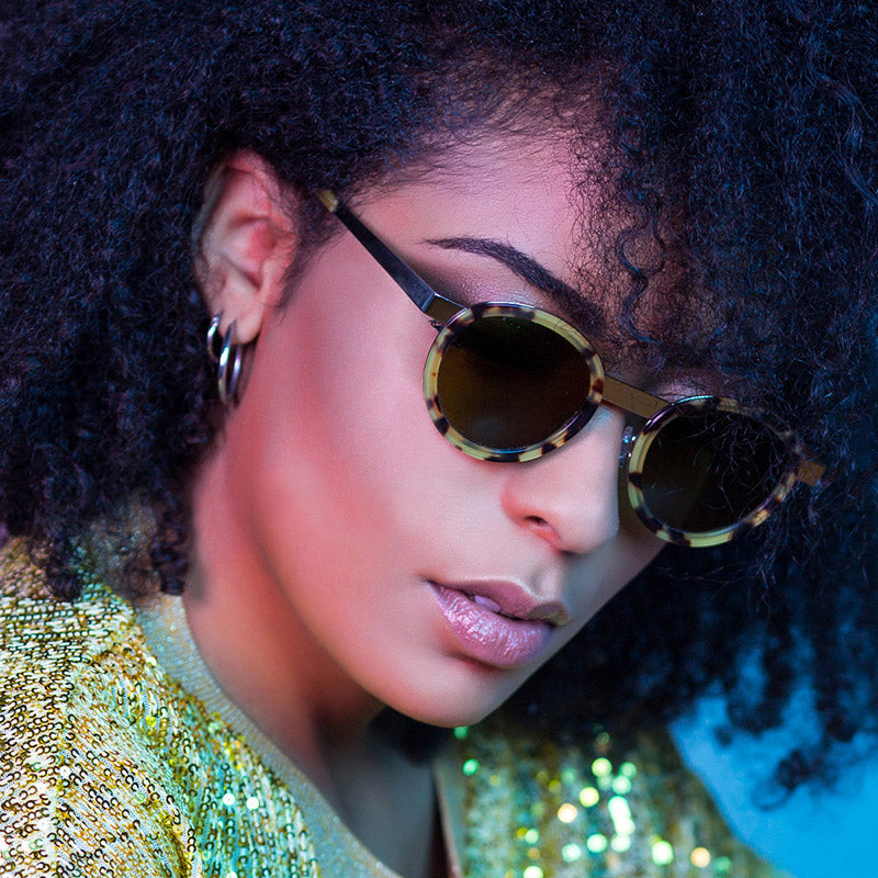 Sabine Be® Be Lucky Sun - Matte Tokyo Tortoise / Polished Palladium Sunglasses