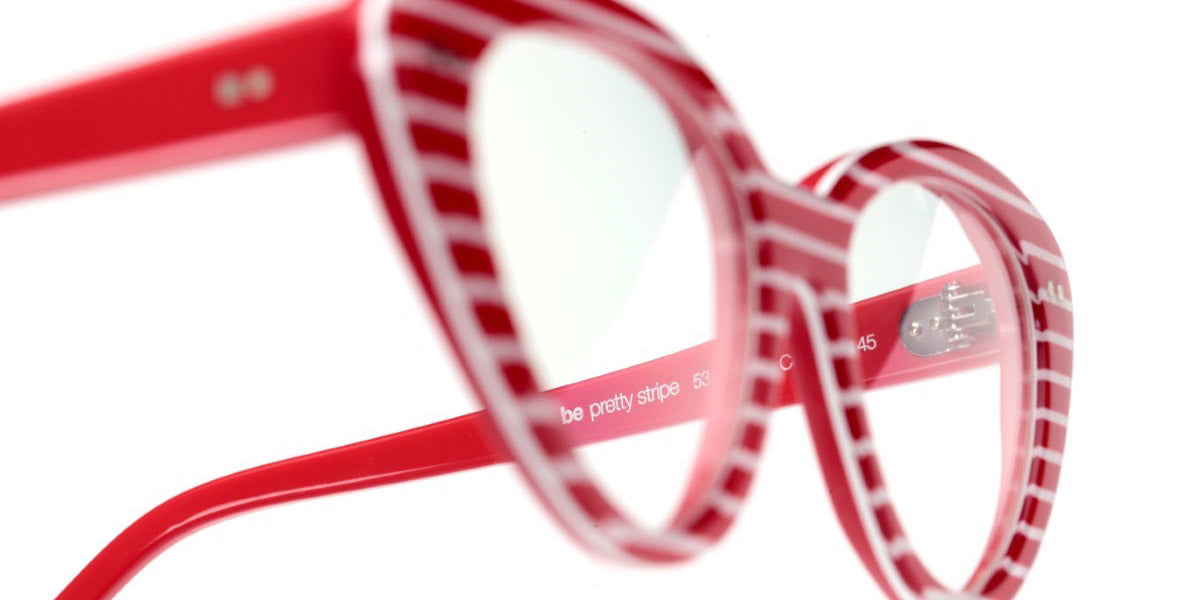 Sabine Be® Be Pretty Stripe - Shiny Red Fat Stripes Eyeglasses