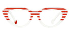 Sabine Be® Be Pretty Stripe - Shiny Red Fat Stripes / Shiny White Eyeglasses