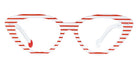 Sabine Be® Be Pretty Stripe - Shiny Red Slim Stripes Eyeglasses