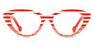 Sabine Be® Be Pretty Stripe - Shiny Red Fat Stripes / Shiny Red Slim Stripes Eyeglasses