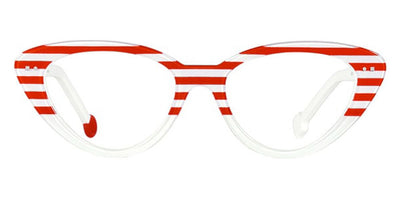 Sabine Be® Be Pretty Stripe - Shiny Red Fat Stripes / Shiny White Eyeglasses