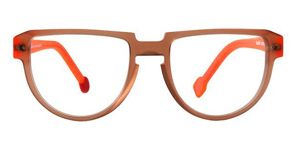 Sabine Be® Be Rebel - Matte Translucent Beige / Matte Neon Translucent Orange Eyeglasses
