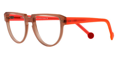 Sabine Be® Be Rebel - Matte Translucent Beige / Matte Neon Translucent Orange Eyeglasses