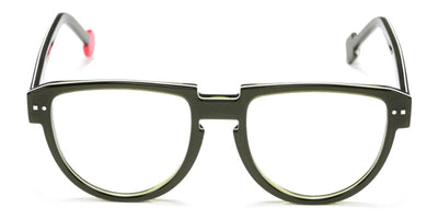 Sabine Be® Be Rebel - Shiny Translucent Dark Green / White / Shiny Translucent Dark Green Eyeglasses