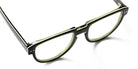 Sabine Be® Be Rebel - Shiny Translucent Dark Green / White / Shiny Translucent Dark Green Eyeglasses