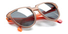 Sabine Be® Be Rebel Sun - Matte Translucent Beige / Matte Neon Translucent Orange Sunglasses