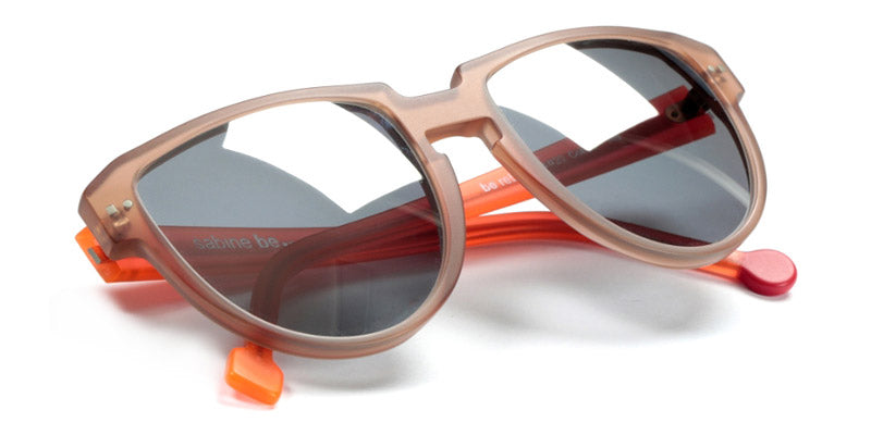 Sabine Be® Be Rebel Sun - Matte Translucent Beige / Matte Neon Translucent Orange Sunglasses