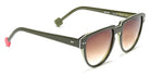 Sabine Be® Be Rebel Sun - Shiny Translucent Dark Green / White / Shiny Translucent Dark Green Sunglasses