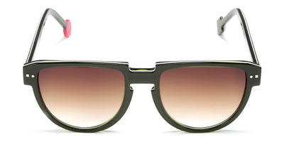Sabine Be® Be Rebel Sun - Shiny Translucent Dark Green / White / Shiny Translucent Dark Green Sunglasses