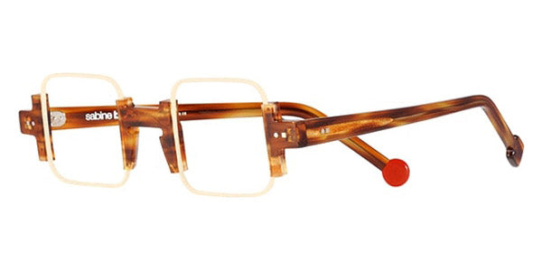Sabine Be® Be Square - Shiny Blonde Veined Tortoise / Satin Ivory Eyeglasses