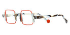 Sabine Be® Be Square - Shiny Horn / Satin Red Eyeglasses