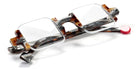 Sabine Be® Be Square - Satin White / Shiny Vintage Tortoise Eyeglasses